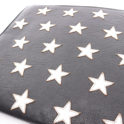 クラッチバッグ スター レザー ブラック シルバー サンローランパリ バッグ SAINT LAURENT PARIS