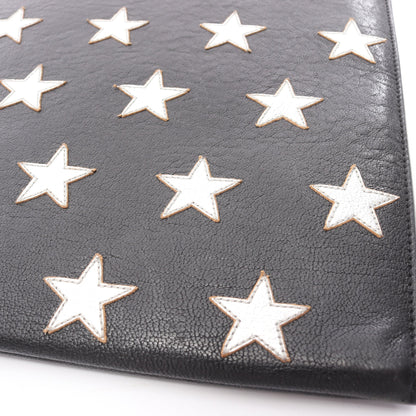 クラッチバッグ スター レザー ブラック シルバー サンローランパリ バッグ SAINT LAURENT PARIS