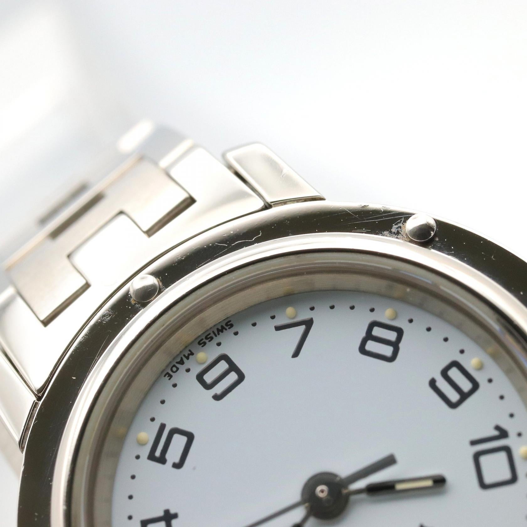 クリッパー レディース 腕時計 クオーツ SS ホワイト エルメス – RECLO