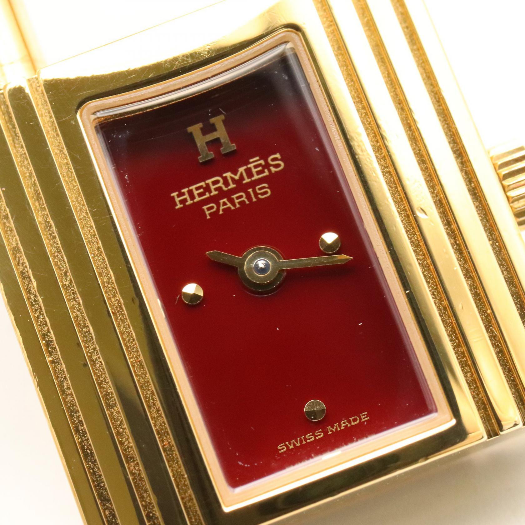 ケリーウォッチ レディース 腕時計 クオーツ GP レザー ボルドー