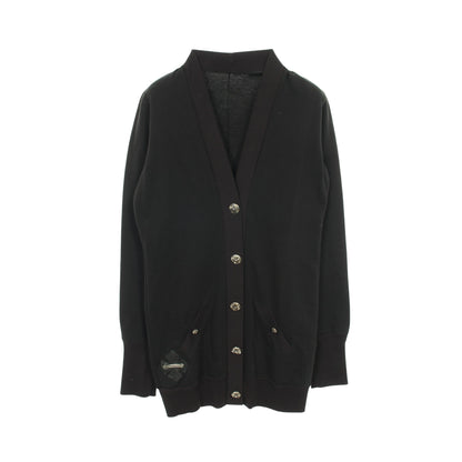 クロスボールボタン カーディガン Vネック コットン ブラック クロムハーツ トップス Chrome Hearts