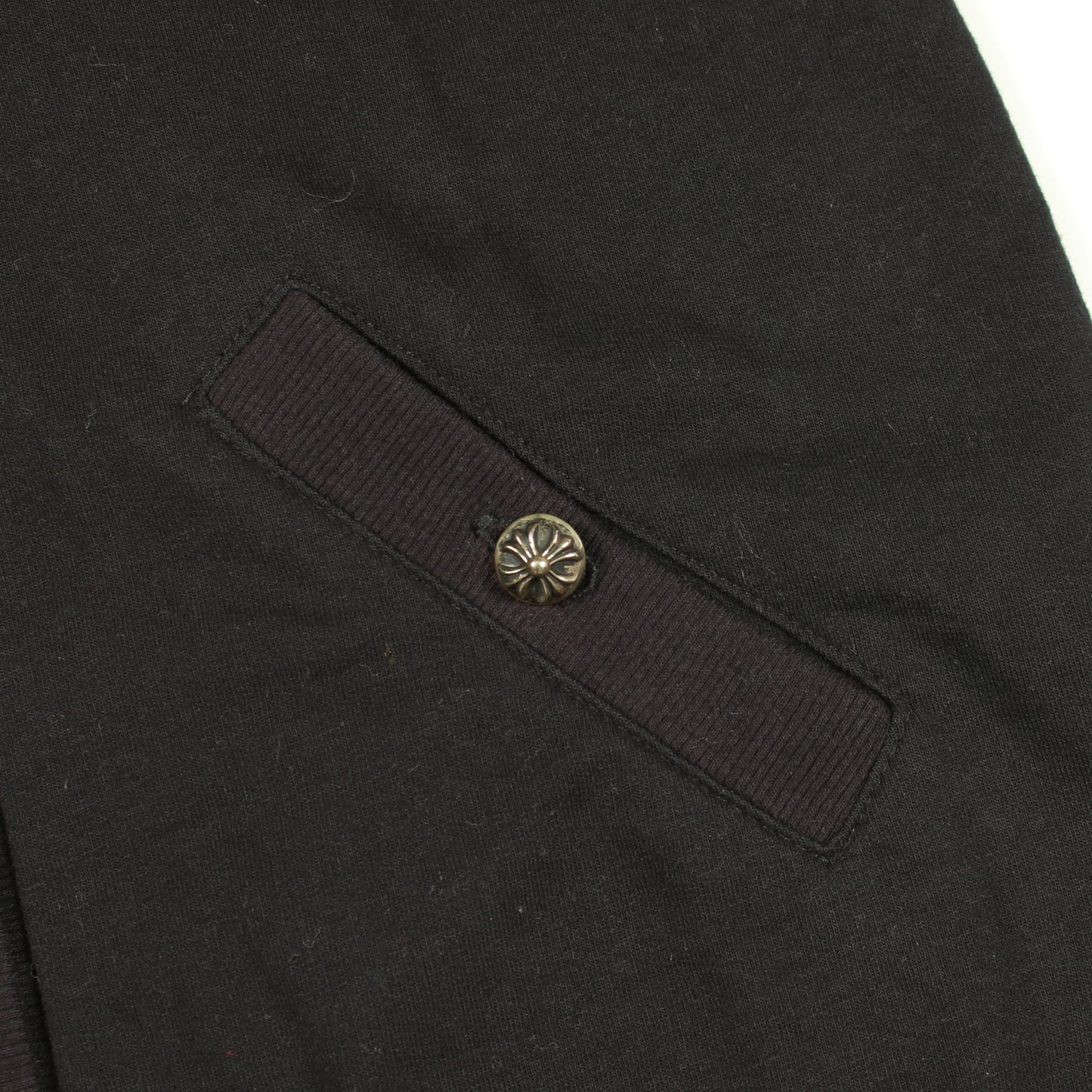 クロスボールボタン カーディガン Vネック コットン ブラック クロムハーツ トップス Chrome Hearts