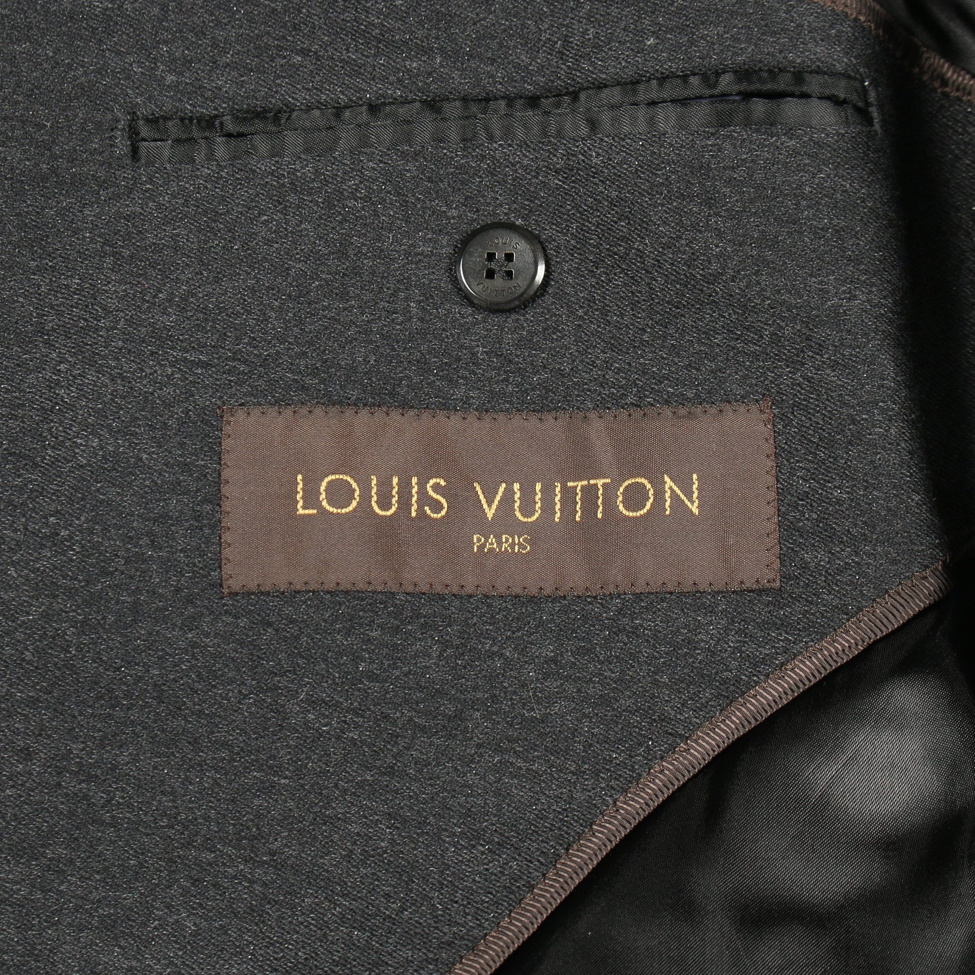 チェスターコート ウール グレー ダブルブレスト ルイヴィトン アウター LOUIS VUITTON