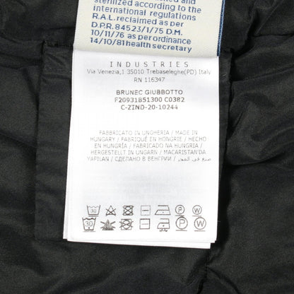 BRUNEC ダウンジャケット ブラック ペプラム モンクレール