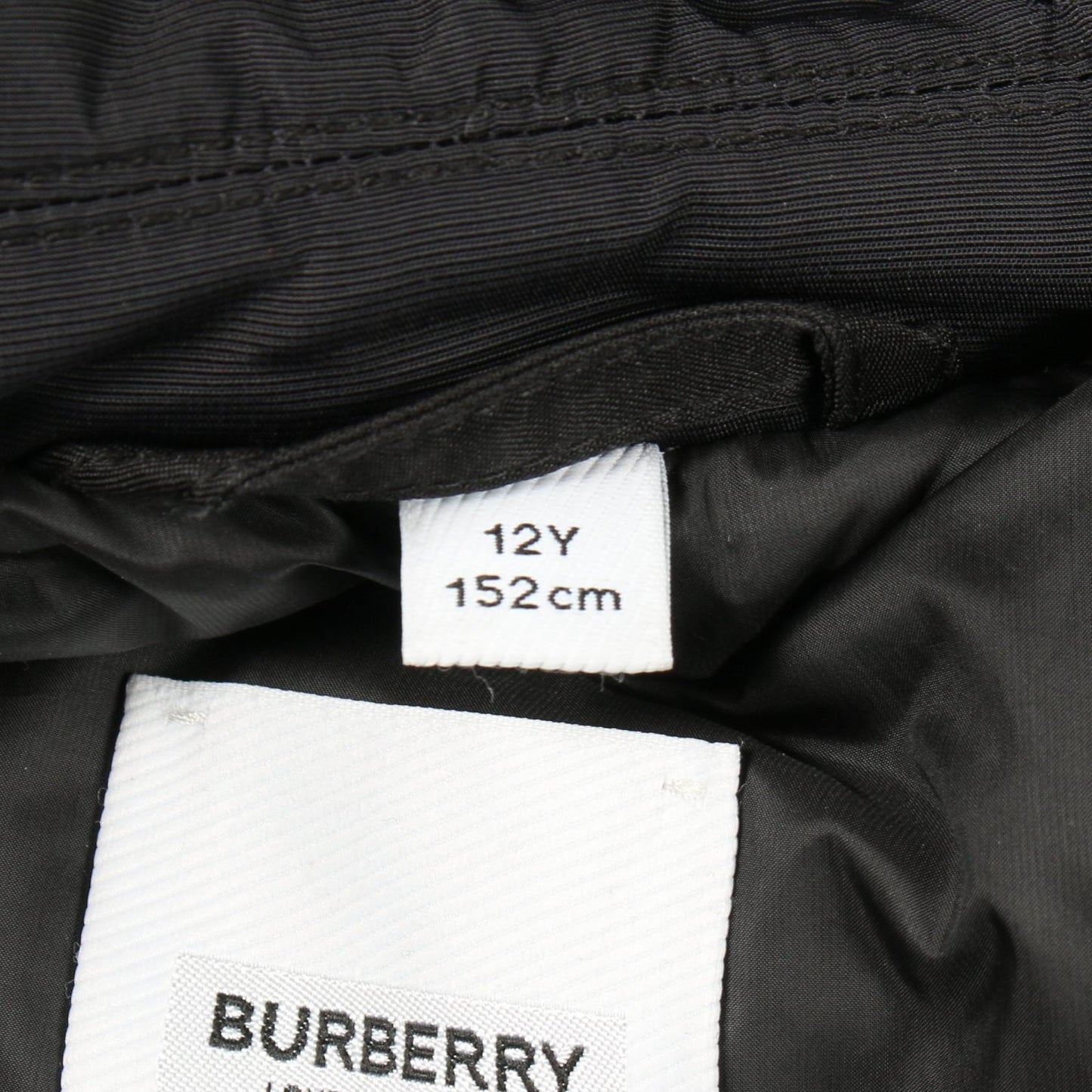 ダウンコート ロゴ スター ブラック キッズ バーバリー アウター BURBERRY