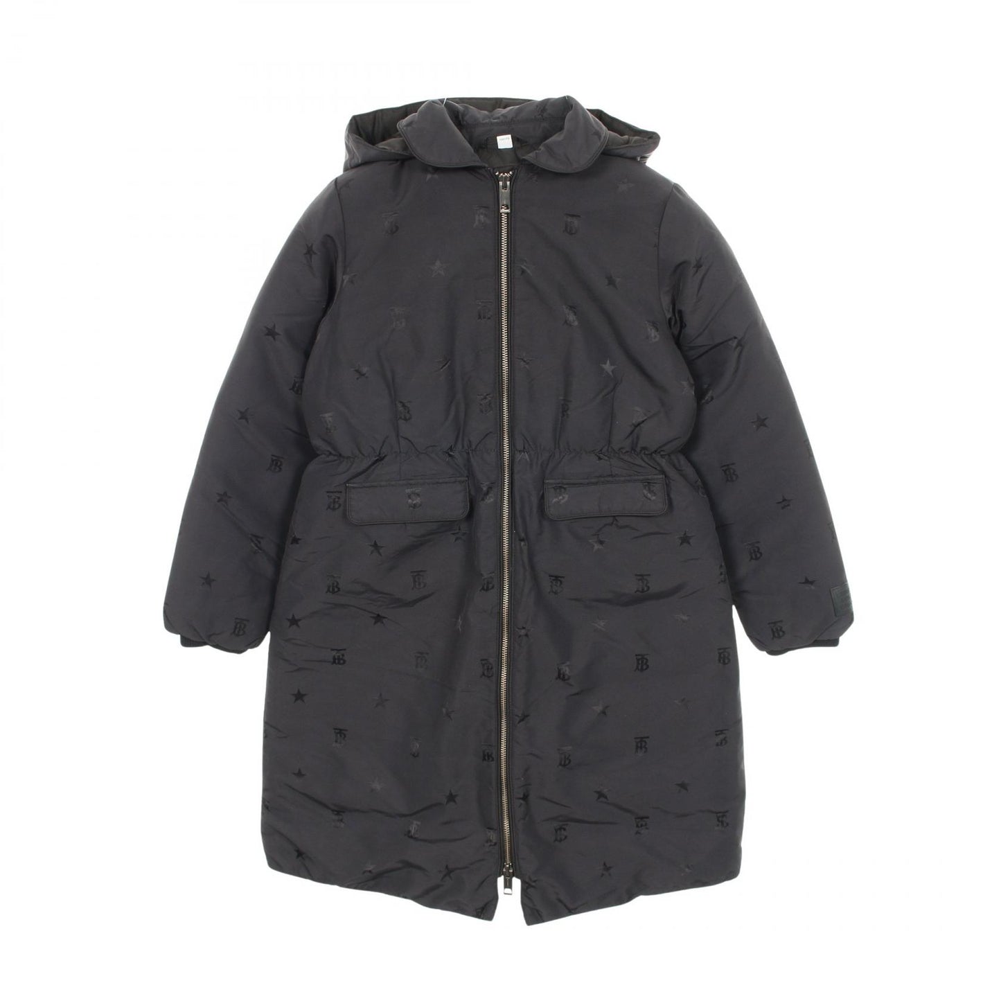 ダウンコート ロゴ スター ブラック キッズ バーバリー アウター BURBERRY