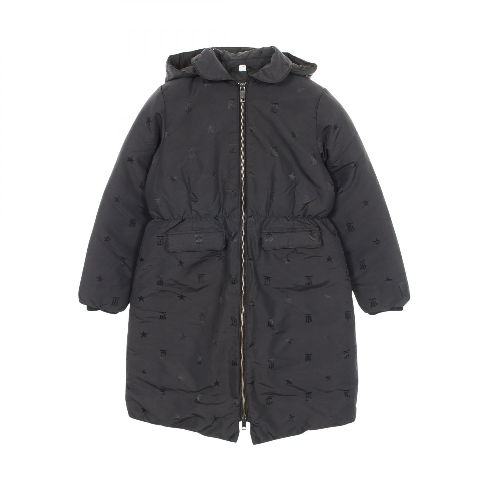 ダウンコート ロゴ スター ブラック キッズ バーバリー アウター BURBERRY