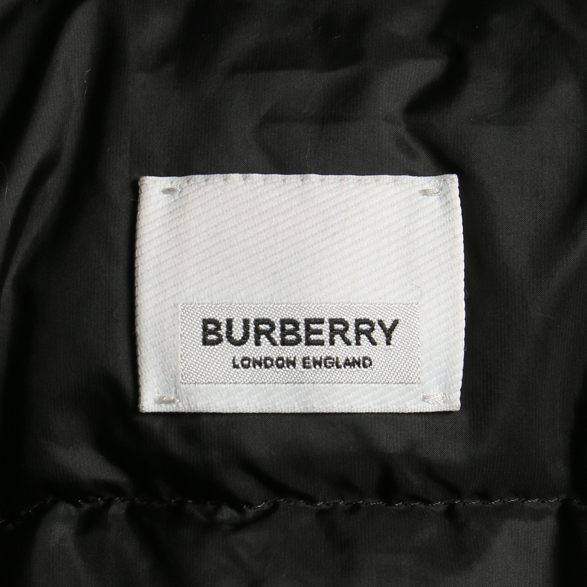 TBロゴ キッズ ダウンコート スター ナイロン ブラック バーバリー アウター BURBERRY