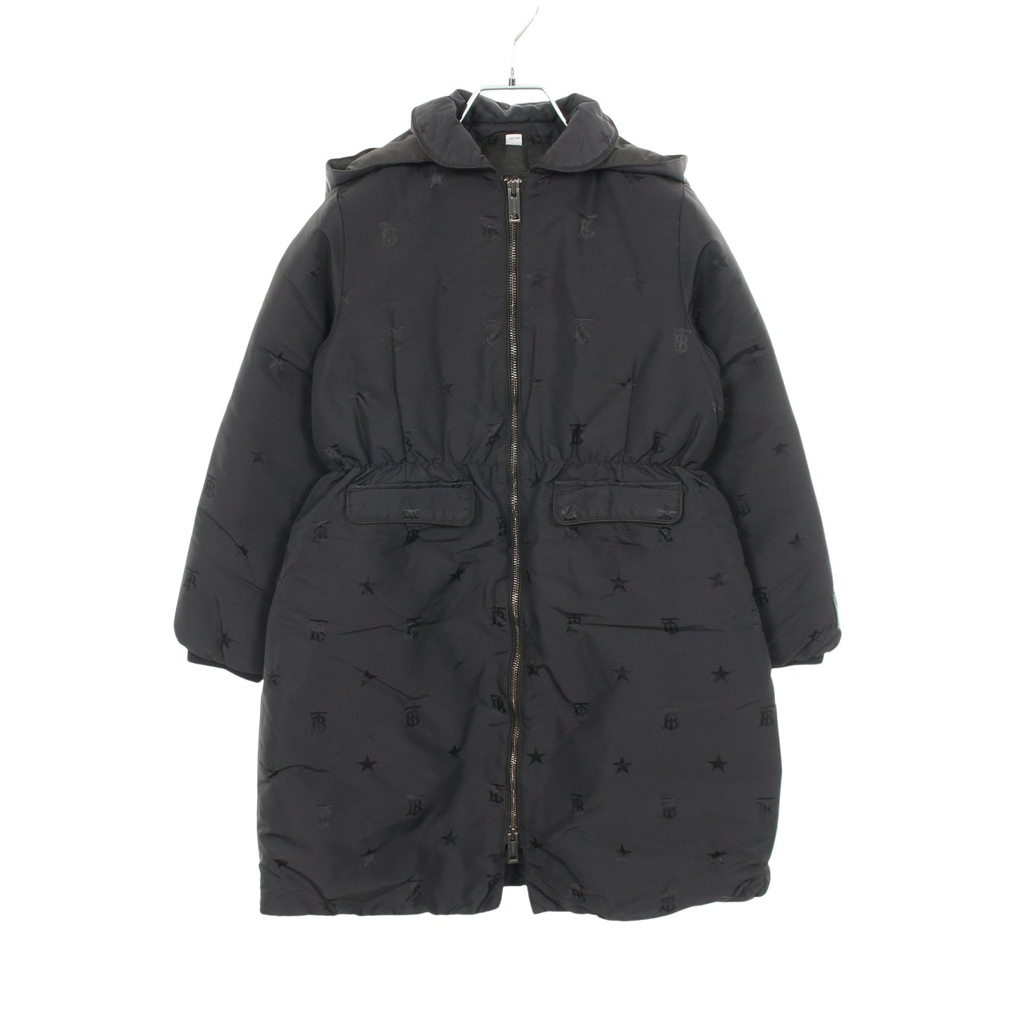 TBロゴ キッズ ダウンコート スター ナイロン ブラック バーバリー アウター BURBERRY