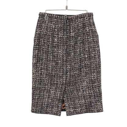 ツイード スカート ウール グレー マルチカラー ドルチェアンドガッバーナ ボトムス DOLCE&GABBANA