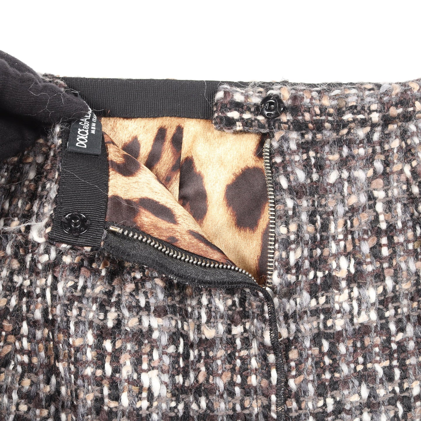 ツイード スカート ウール グレー マルチカラー ドルチェアンドガッバーナ ボトムス DOLCE&GABBANA