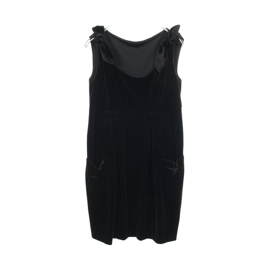 ベロア ワンピース ノースリーブ ブラック ベロアノワールバイフォクシーニューヨーク ワンピース VELOUR NOIR by FOXEY NEW YORK