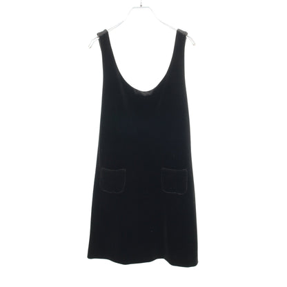 ベロア ワンピース ノースリーブ ブラック オープンバック ベロアノワールバイフォクシーニューヨーク ワンピース VELOUR NOIR by FOXEY NEW YORK