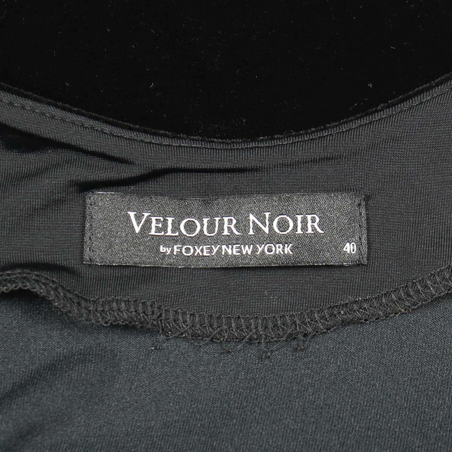 ベロア ワンピース ノースリーブ ブラック オープンバック ベロアノワールバイフォクシーニューヨーク ワンピース VELOUR NOIR by FOXEY NEW YORK