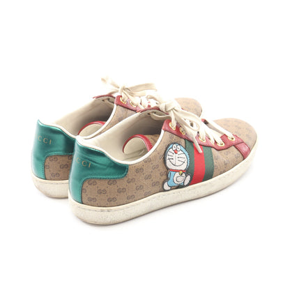 GUCCI × ドラえもん GGスプリーム ローカットスニーカー PVC レザー ベージュ マルチカラー グッチ シューズ GUCCI
