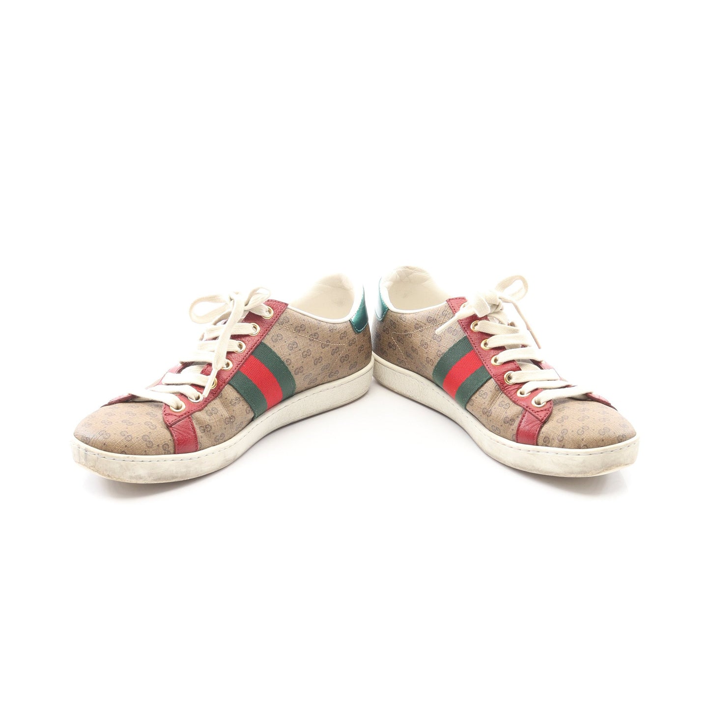GUCCI × ドラえもん GGスプリーム ローカットスニーカー PVC レザー ベージュ マルチカラー グッチ シューズ GUCCI