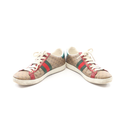 GUCCI × ドラえもん GGスプリーム ローカットスニーカー PVC レザー ベージュ マルチカラー グッチ シューズ GUCCI
