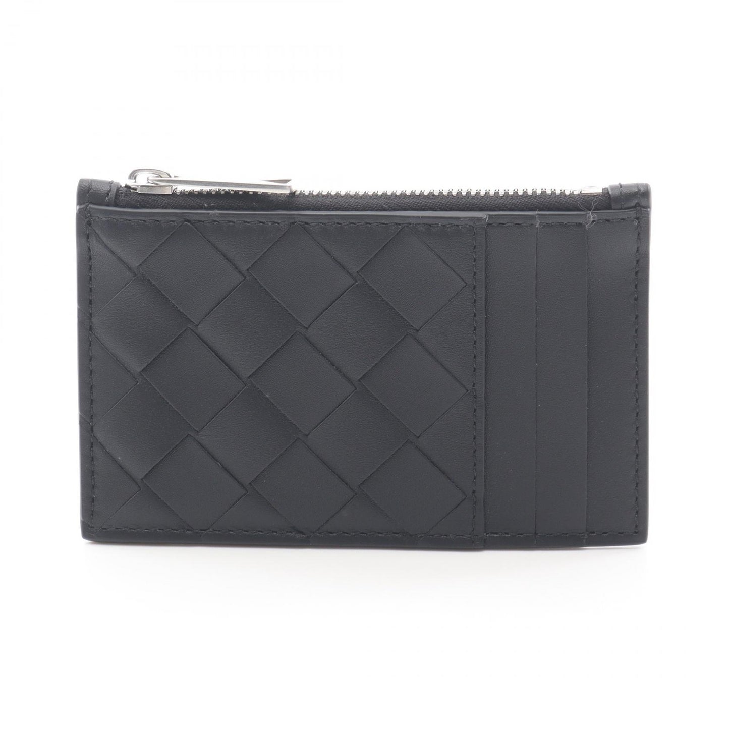 イントレチャート フラグメントケース コインケース レザー ブラック ボッテガヴェネタ 財布・小物 BOTTEGA VENETA