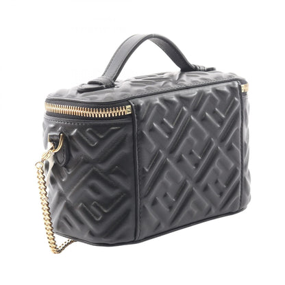 FFモチーフ ハンドバッグ レザー ブラック フェンディ バッグ FENDI