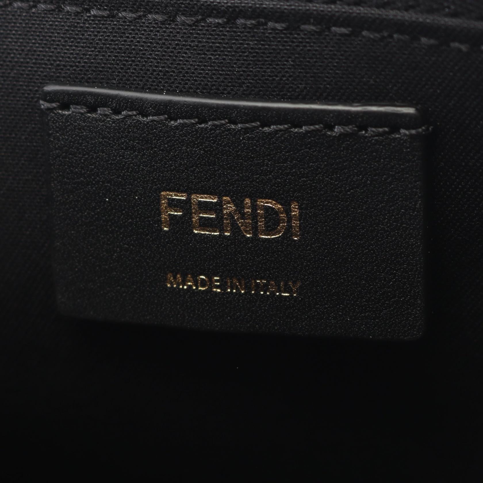 FFモチーフ ハンドバッグ レザー ブラック フェンディ バッグ FENDI