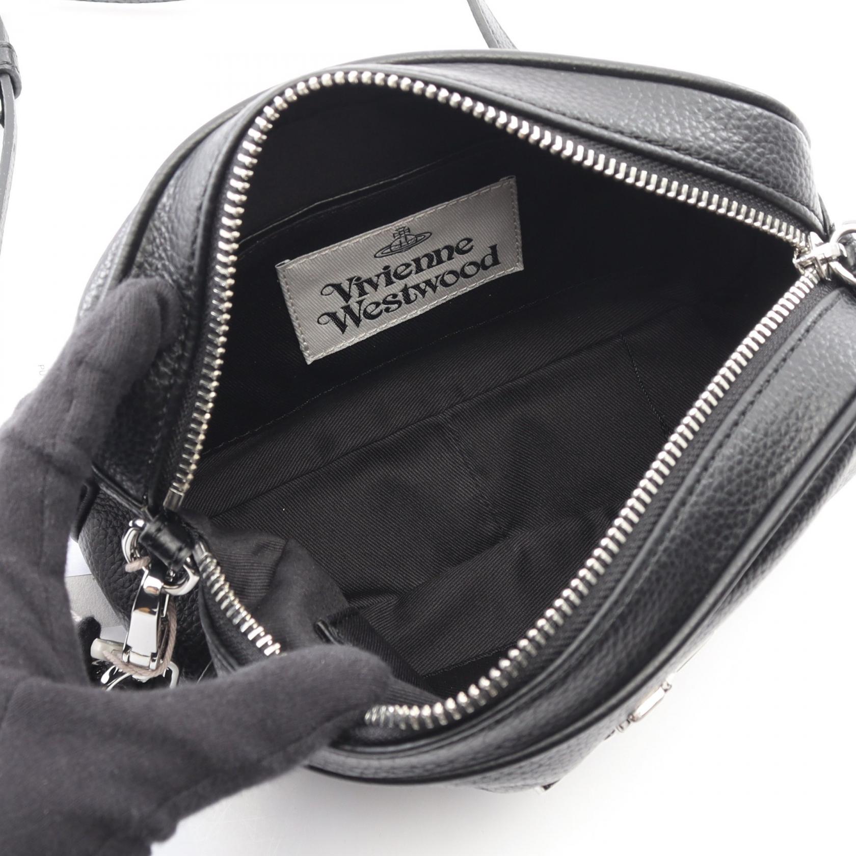 ANNA CAMERA BAG ショルダーバッグ その他 フェイクレザー ブラック ヴィヴィアンウエストウッド バッグ Vivienne Westwood