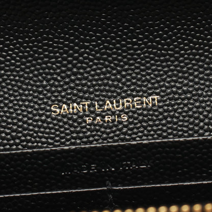 モノグラム 二つ折り長財布 レザー ブラック サンローランパリ 財布・小物 SAINT LAURENT PARIS