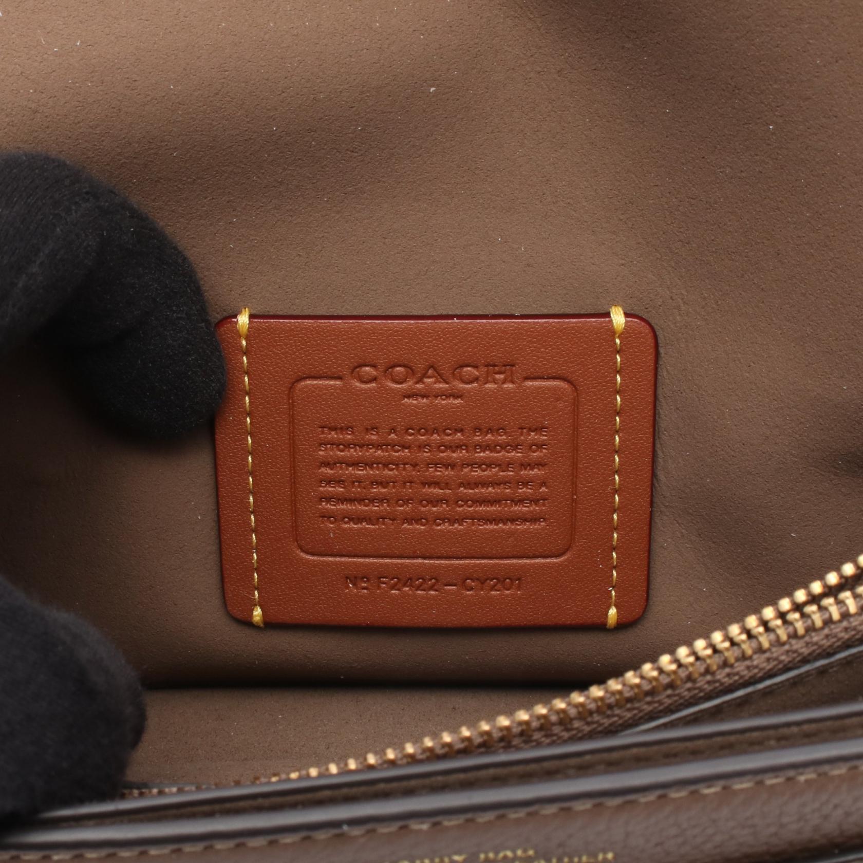 タビー20 ショルダーバッグ レザー グレー コーチ バッグ COACH