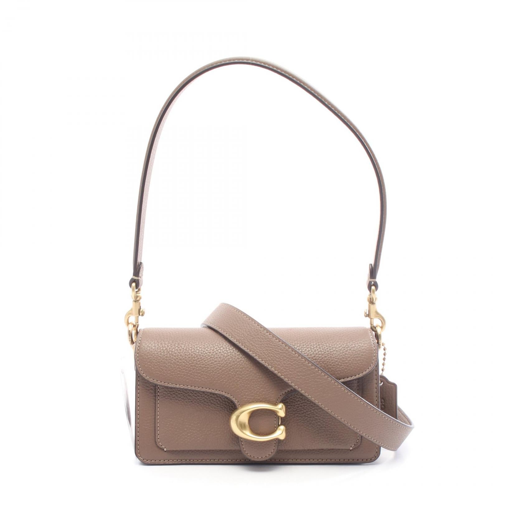 タビー20 ショルダーバッグ レザー グレー コーチ バッグ COACH
