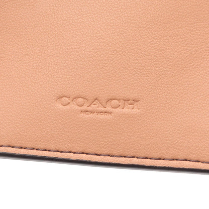 エッセンシャル 三つ折り財布 レザー ボルドー ピンク コーチ 財布・小物 COACH