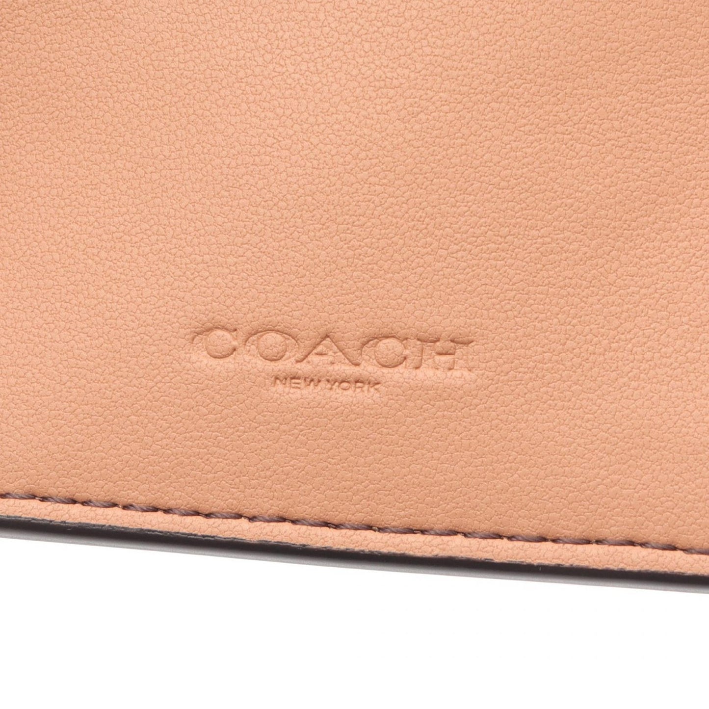 エッセンシャル 三つ折り財布 レザー ボルドー ピンク コーチ 財布・小物 COACH