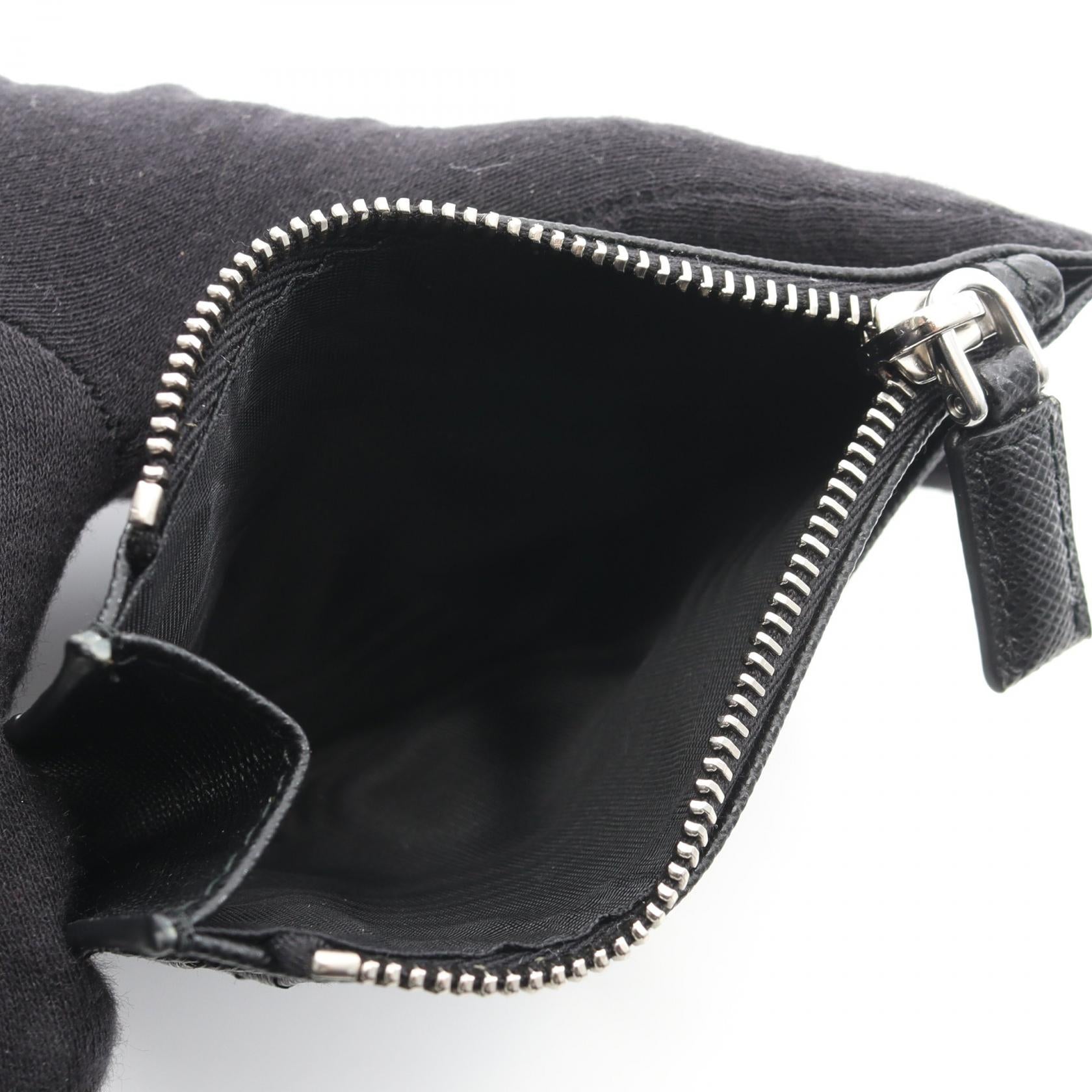 SA コインケース サフィアーノレザー ブラック プラダ – RECLO