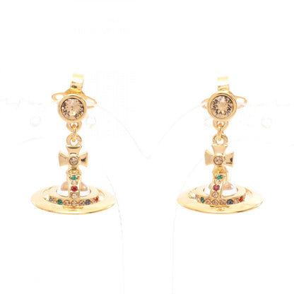 NEW PETITE ORB オーブ ピアス GP（ゴールドメッキ） ラインストーン ゴールド マルチカラー ヴィヴィアンウエストウッド アクセサリー Vivienne Westwood
