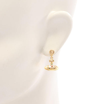 NEW PETITE ORB オーブ ピアス GP（ゴールドメッキ） ラインストーン ゴールド マルチカラー ヴィヴィアンウエストウッド アクセサリー Vivienne Westwood