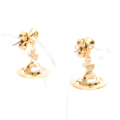 NEW PETITE ORB オーブ ピアス GP（ゴールドメッキ） ラインストーン ゴールド マルチカラー ヴィヴィアンウエストウッド アクセサリー Vivienne Westwood