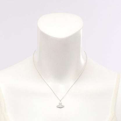オーブ ネックレス シルバー925 ラインストーン シルバー クリア ヴィヴィアンウエストウッド アクセサリー Vivienne Westwood