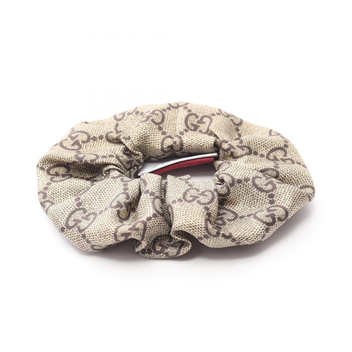 GG柄 シュシュ 小物 その他 シルク ベージュ ブラウン グッチ 財布・小物 GUCCI