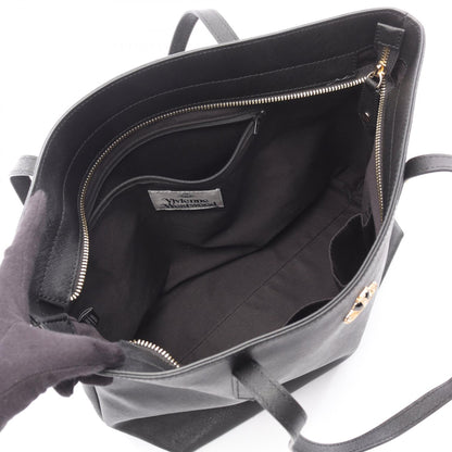 SHOPPER オーブ ハンドバッグ トートバッグ レザー ブラック ヴィヴィアンウエストウッド バッグ Vivienne Westwood