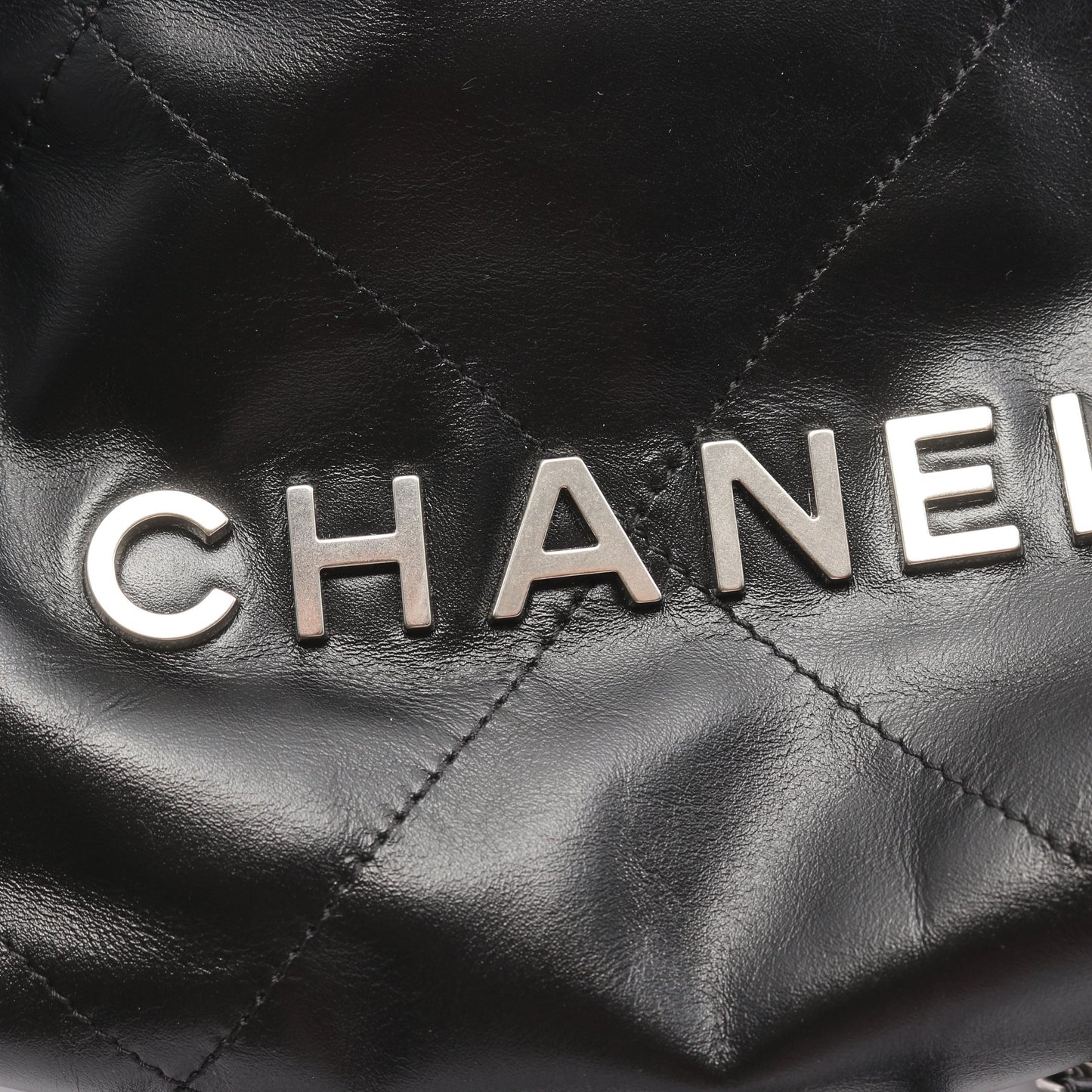 CHANEL 22 ミニ チェーンショルダーバッグ レザー ブラック シルバー金具 2WAY シャネル バッグ CHANEL