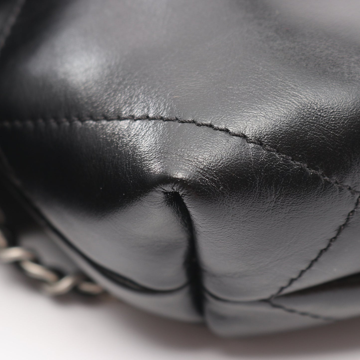 CHANEL 22 ミニ チェーンショルダーバッグ レザー ブラック シルバー金具 2WAY シャネル バッグ CHANEL