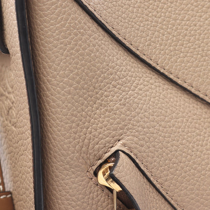 ハンモックバッグ スモール ハンドバッグ レザー グレーベージュ ブラウン 2WAY ロエベ バッグ LOEWE