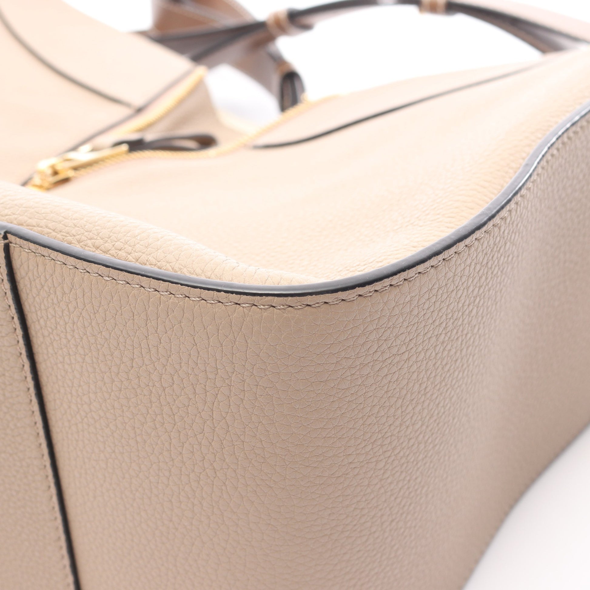 ハンモックバッグ スモール ハンドバッグ レザー グレーベージュ ブラウン 2WAY ロエベ バッグ LOEWE