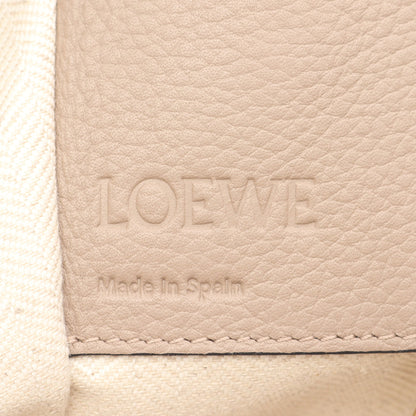 ハンモックバッグ スモール ハンドバッグ レザー グレーベージュ ブラウン 2WAY ロエベ バッグ LOEWE
