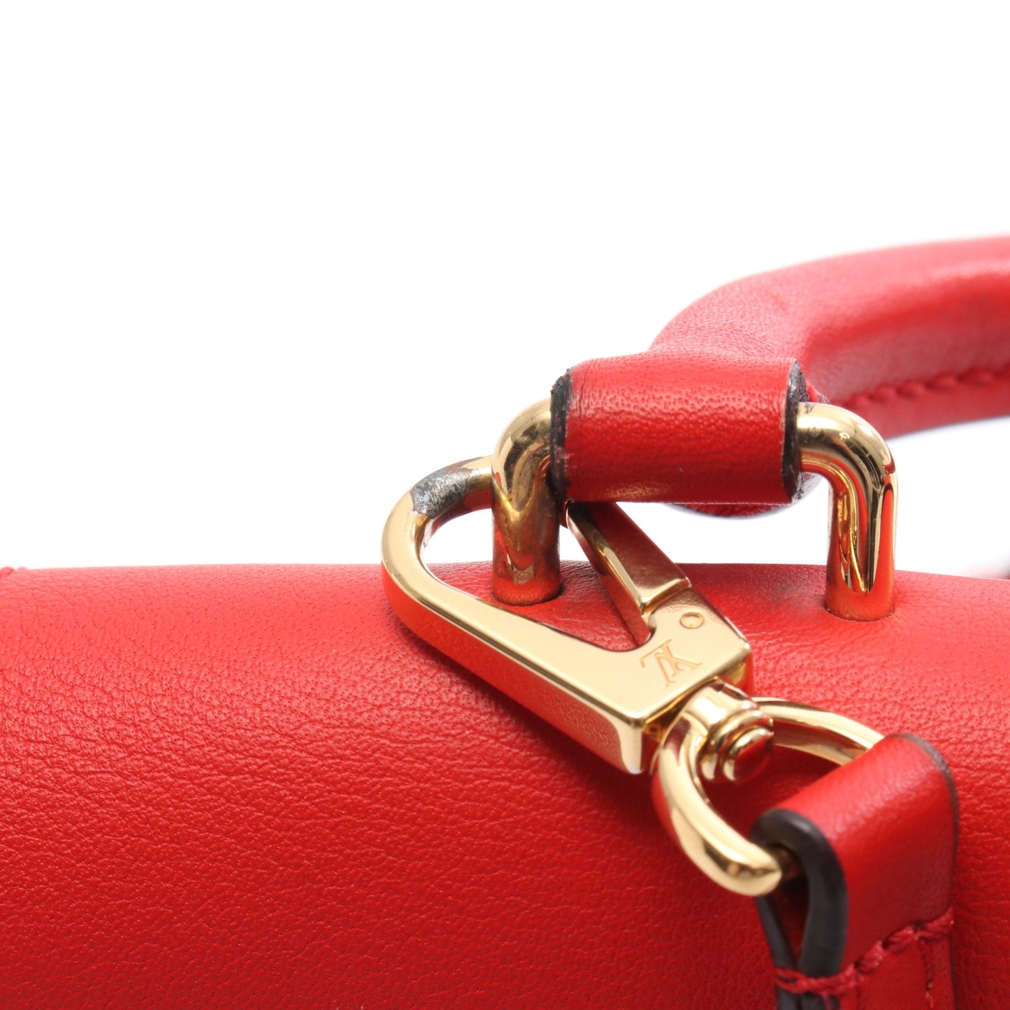 ロッキーBB モノグラム コクリコ ハンドバッグ PVC レザー ブラウン レッド 2WAY ルイヴィトン バッグ LOUIS VUITTON