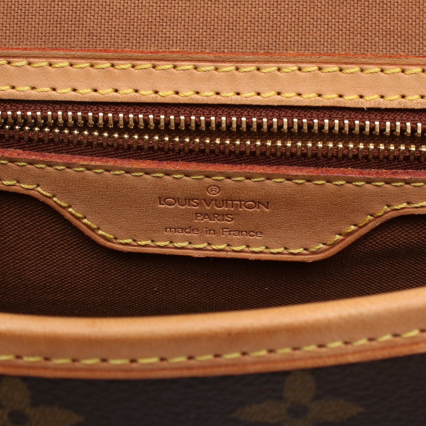 ソローニュ モノグラム ショルダーバッグ PVC レザー ブラウン ルイヴィトン バッグ LOUIS VUITTON