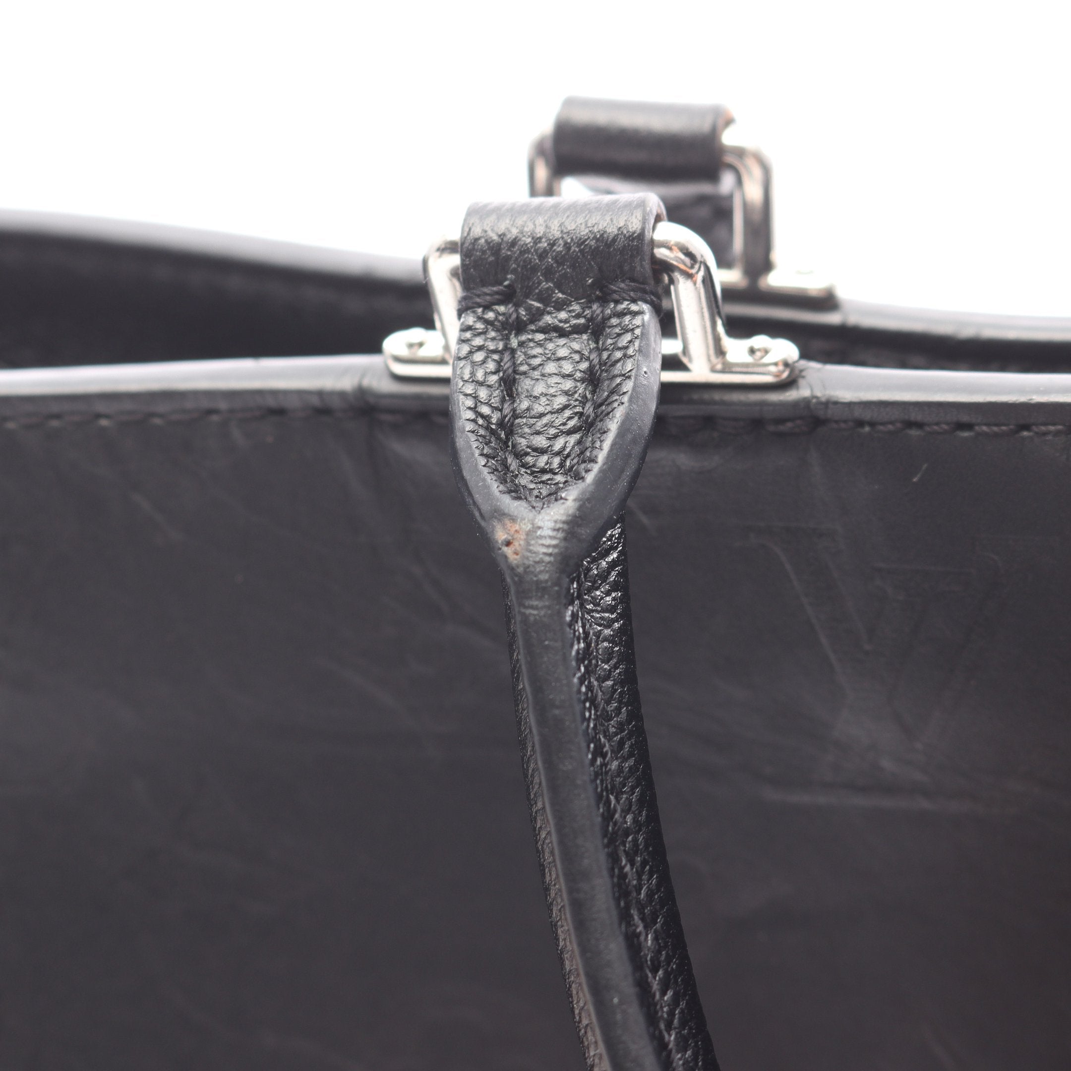 ルイヴィトン LV モノグラム ヴェリージップ ハンドバッグ ブラック P15 ヴェリー ジップ ノワール ハンドバッグ トートバッグ レザー ブラック