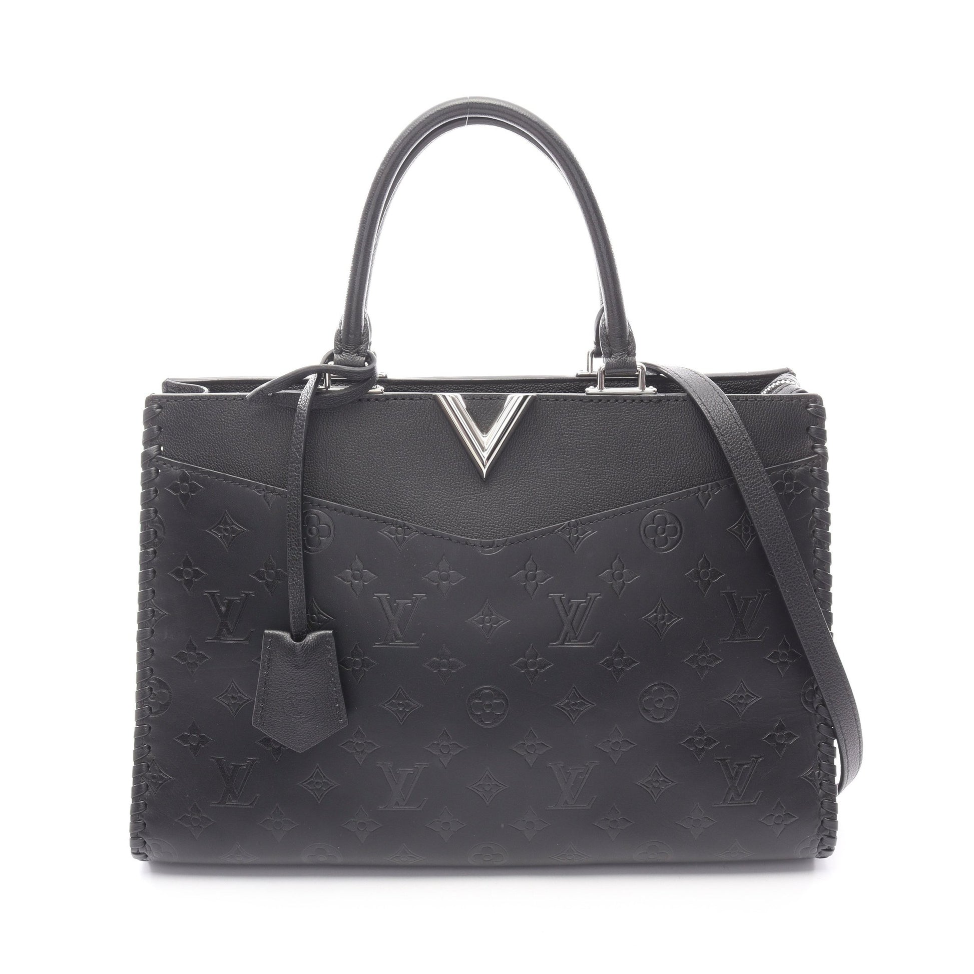 ヴェリー ジップ ノワール ハンドバッグ トートバッグ レザー ブラック 2WAY ルイヴィトン バッグ LOUIS VUITTON