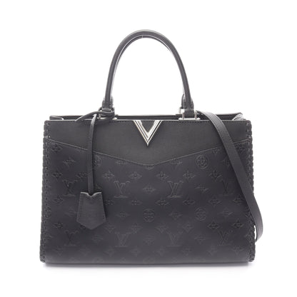 ヴェリー ジップ ノワール ハンドバッグ トートバッグ レザー ブラック 2WAY ルイヴィトン バッグ LOUIS VUITTON