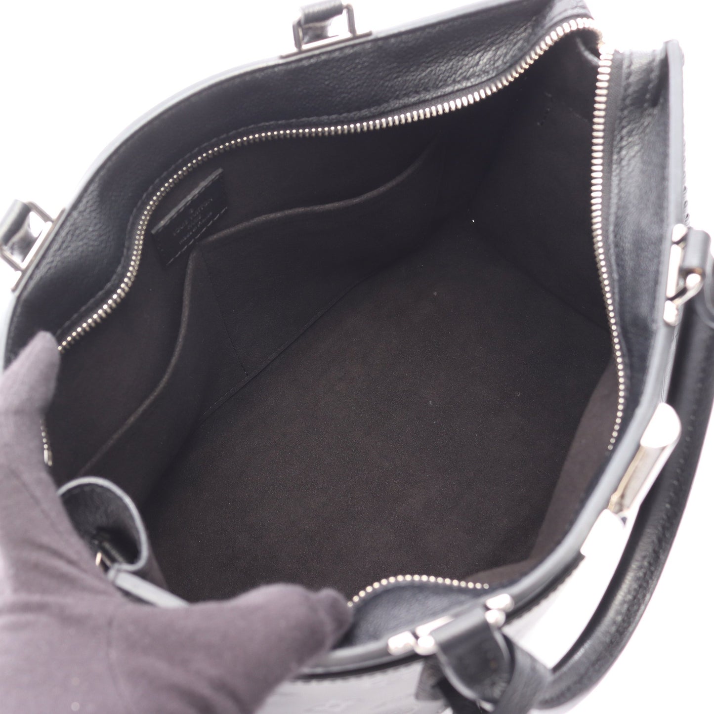 ヴェリー ジップ ノワール ハンドバッグ トートバッグ レザー ブラック 2WAY ルイヴィトン バッグ LOUIS VUITTON