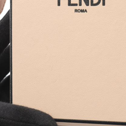 ボックス ショルダーバッグ レザー ピンクベージュ フェンディ バッグ FENDI