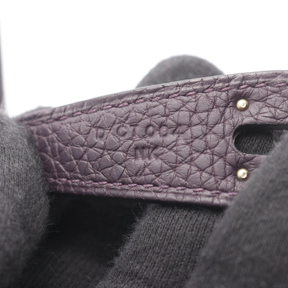 リンディ26 ショルダーバッグ トリヨンクレマンス ダークパープル シルバー金具 D刻印 エルメス バッグ HERMES